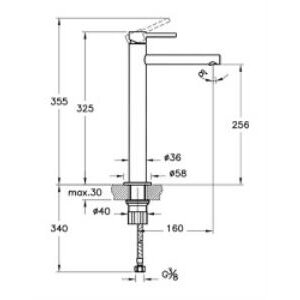 Origin Lavabo Bataryası Parlak Bakır-çanak A4255826