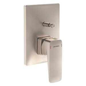 Root Square Ankastre Lavabo Bataryası Krom (sıva Üstü Grubu) A4275234 Gümüş