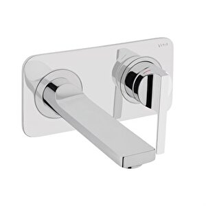 Suit L Ankastre Lavabo Bataryası Krom A42486 Beyaz