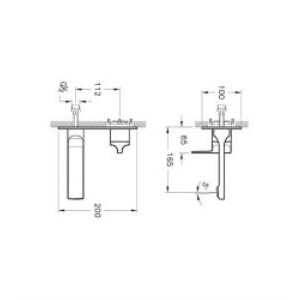 Artema Suit L Ankastre Lavabo Bataryası Altın A4248623