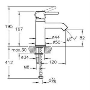 Minimax S Lavabo Bataryası A41984