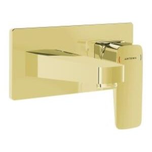 Artema Root Square Ankastre Lavabo Bataryası Altın A4273823