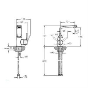 Suit L Lavabo Bataryası Altın A4246623 Beyaz