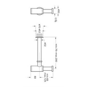 Vitra Lavabo Sifonu T Tipi A45123