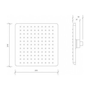 T-may Banyo Çamlıca Robot Kare Tepe Duş Takımı Seti Krom Paslanmaz