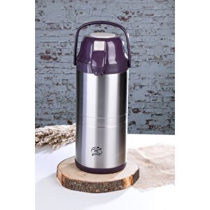 Cooker 4,5 Litre İnox Pompalı Çelik Termos Ckr-2009 Siyah