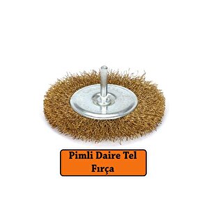 Pimli Telli Fırça Hobi Çanak Daire Kalem Tel Fırça Daire Fırça-63mm