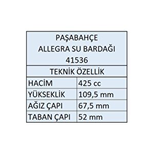 Paşabahçe Allegra Su Bardak Takımı - Su Bardağı Seti 12 Li Gri 2 Boy
