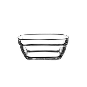 Paşabahçe Kare Sütlaç Pudding Kasesi - Cam Sunum Kase 6 Lı 53662