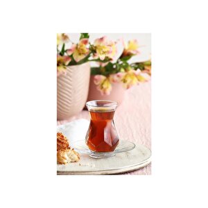 Lav Alya Çay Seti Çay Takımı - Çay Bardağı Takımı Tabağı 12 Prç.