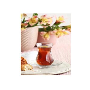 Lav Alya Çay Seti Çay Takımı - Çay Bardağı Takımı Tabağı 12 Prç.