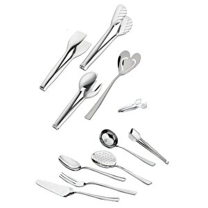 Çelik 11 Parça Spatula Kaşık Kevgir Kepçe Izgara Şeker Makarna Pasta Maşa Takımı Seti