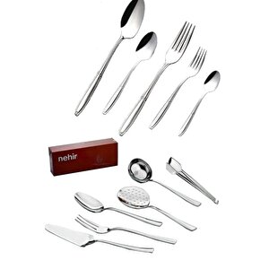 Nehir Buket Kaşık Çatal Takımı - 66 Prç. Kaşık Çatal Takımı Seti (bıçaksız)