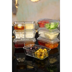 Paşabahçe Frigo Bölmeli Kapaklı Kahvaltılık - Tereyağlık Peynirlik Ballık 5 Li