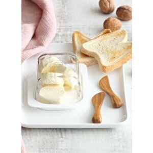 Lav Pera Kapaklı Kahvaltılık - Terayağ Peynir Saklama Kabı 4 Lü