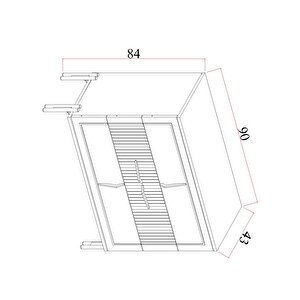 Platin 3 Çekmeceli Şifonyer-Aynasız