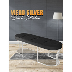 Viego Silver Collection-kapitoneli Chester Model Puf & Bench & Koltuk & Uzun Makyaj Puff & Yatak Ucu Antrasit
