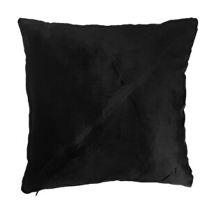 Arasta Design Siyah Beyaz Kadife Kırlent Kılıfı, 43x43 Cm