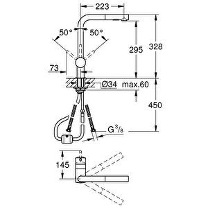 Grohe Minta Tek Kumandalı Eviye Bataryası 30274000