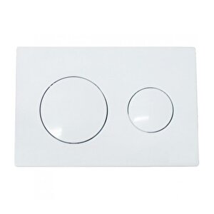 Serel Beyaz Panel Gömme Rezervuar Basma Butonu P400130