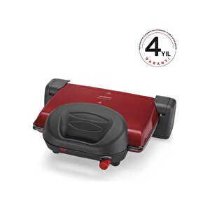 Ar2012 Prego Granite Izgara Ve Tost Makinesi - Kırmızı