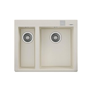 Forsquare 2b 590 Tg Bright Cream Granit Mutfak Eviyesi