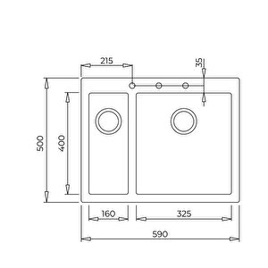 Forsquare 590 Tg   Bright Cream Granit Eviye 115260022