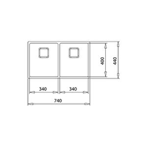 Teka Flexlınea Rs15 2b 740 Çelik Eviye 115030009