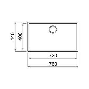 Square 72.40 Tg   Arctic White Granit Eviye 115230019
