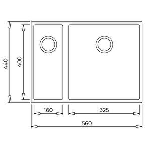 Teka Square 560 Tg Granit Eviye 115260033