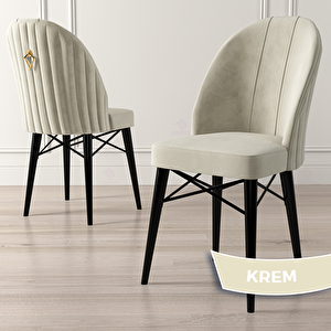 Elf Serisi 80x132 Açılabilir Siyah Mermer Desen Masa Takımı 4 Krem Sandalye Ve 1 Bench