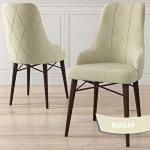 Kar Serisi 80x132 Açılabilir Mdf Barok Ahşap Desen Masa Takımı 4 Krem Sandalye Ve 1 Bench