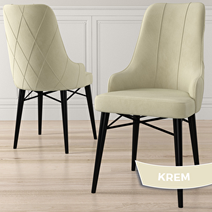 Kar Serisi 80x132 Açılabilir Mdf Siyah Mermer Desen Masa Takımı 4 Krem Sandalye Ve 1 Bench