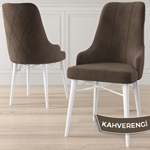 Kar Serisi 80x132 Açılabilir Mdf Beyaz Mermer Desen Masa Takımı 4 Kahverengi Sandalye Ve 1 Bench