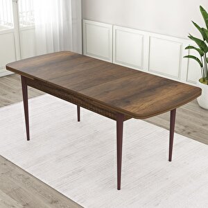 Eta Serisi 80x132 Açılabilir Mdf Barok Ahşap Desen Masa Takımı 4 Krem Sandalye Ve 1 Bench