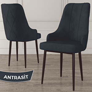 Eta Serisi 80x132 Açılabilir Mdf Beyaz Ceviz Ayak Masa Takımı 4 Antrasit Sandalye Ve 1 Bench