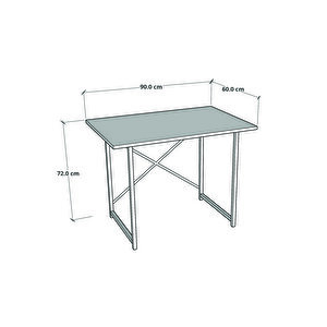60x90 Çalışma Masası Beyaz