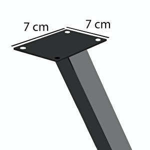 Kütük Masa Ayağı Metal Mobilya Sehpa Ayağı 5417