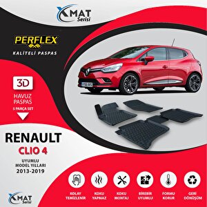 Perflex Paspas 3d Havuzlu X-mat Clıo 4 2013-2019