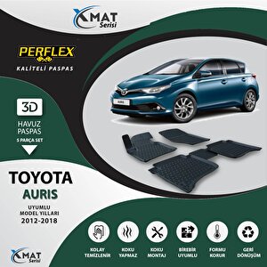 Paspas 3d Havuzlu X-mat Aurıs 2012-2018