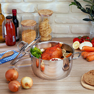 Held Çelik Derin Tencere 24 Cm 2 Parça-inox