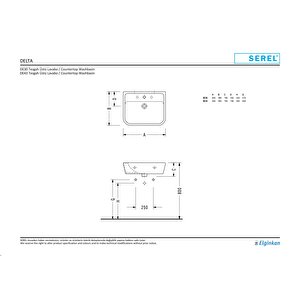 Star 40x50 Cm İnce Kenarlı Duvara Monte Lavabo De43tds110h