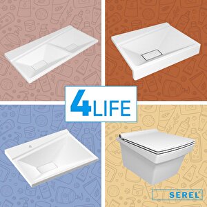 Serel 4life 53 Cm Asma Klozet - Kapak Hariç Fl10ads110h