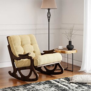 Cozy Sallanan Sandalye & Dinlenme Koltuğu & Berjer & Tv Koltuğu / Sarı Minder
