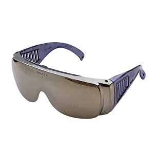 İş Güvenlik Gözlüğü Çapak Koruyucu Gözlük S700 Aynalı Gümüş Antifog