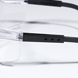 İş Güvenlik Gözlüğü Antifog Buğulanmaz Ayarlı Çapak Koruyucu Gözlük S400 Şeffaf
