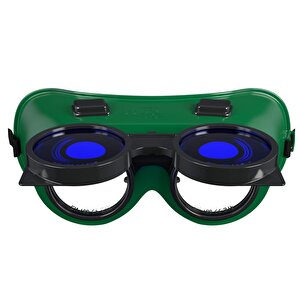 İş Güvenlik Koruyucu Gözlük İntegral Mavi Oksijen Kaynak Gözlüğü Çift Cam