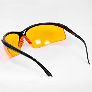 İş Güvenlik Gözlüğü Koruyucu Silikonlu Gözlük S600 Sarı