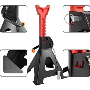 Ri̇co 3 Ton 4 Ayaklı Kriko Standı Araba Araç Sehpası 2 Adet