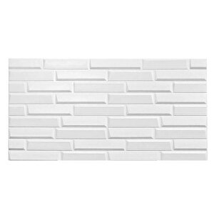 70x38(0,27m2)kendinden Yapışkanlı Beyaz Opak Duvar Paneli Nw55